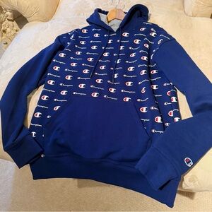 Men’s Champion all over print hoodie